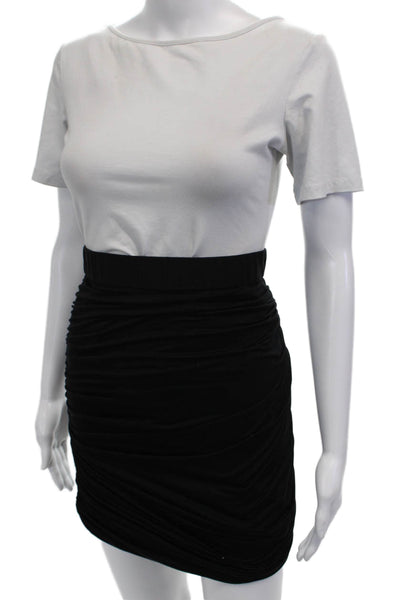 Rag & Bone Women Bandage Mini Skirt Black Lyocell Size 4