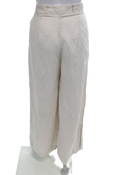 Club Monaco Womens Beige Dress Pants Linen-Blend Size 6
