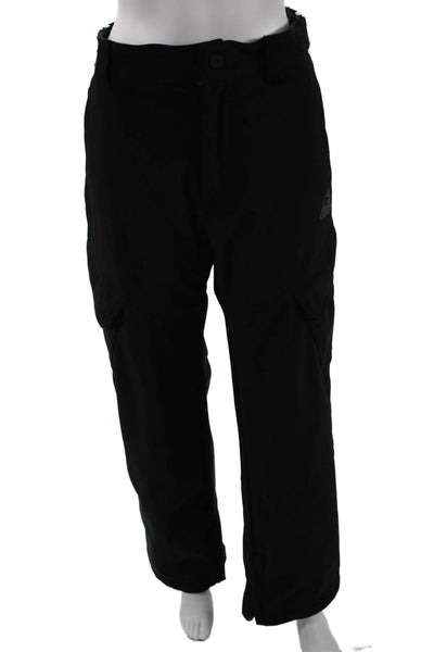 Gerry Mens Zipper Fly Logo Straight Leg Snow Pants Black Size Medium