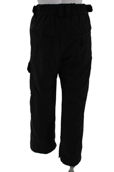 Gerry Mens Zipper Fly Logo Straight Leg Snow Pants Black Size Medium