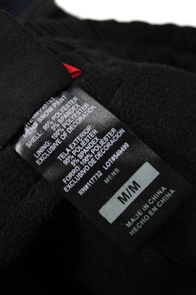 Gerry Mens Zipper Fly Logo Straight Leg Snow Pants Black Size Medium