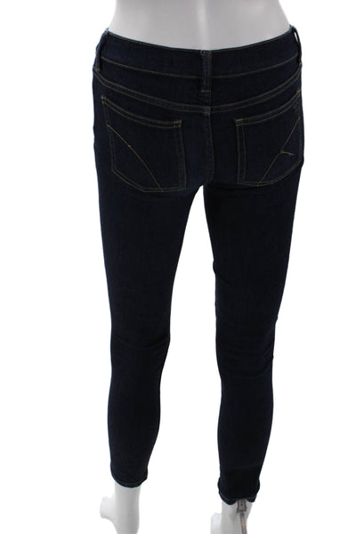 Joes Jeans Girls Zipper Fly Mid Rise Dark Wash Skinny Jeans Blue Denim Size 14