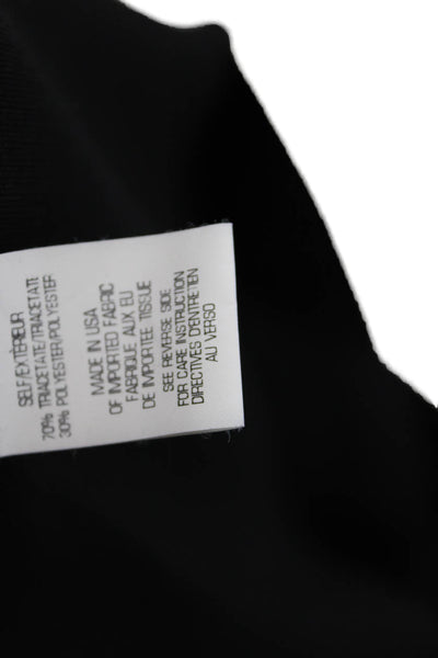 Theory Women Sheath Dress Black Sleeveless Knee-Length Zip Size 2