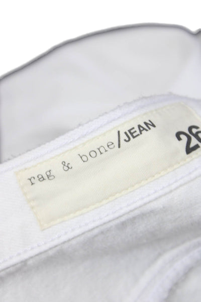 Rag & Bone Jean Women Straight Pencil Skirt White Knee Length Size 26
