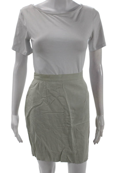 Giorgio Armani Le Collezioni Women Gray Straight & Pencil Skirt Size 6