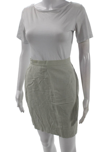 Giorgio Armani Le Collezioni Women Gray Straight & Pencil Skirt Size 6