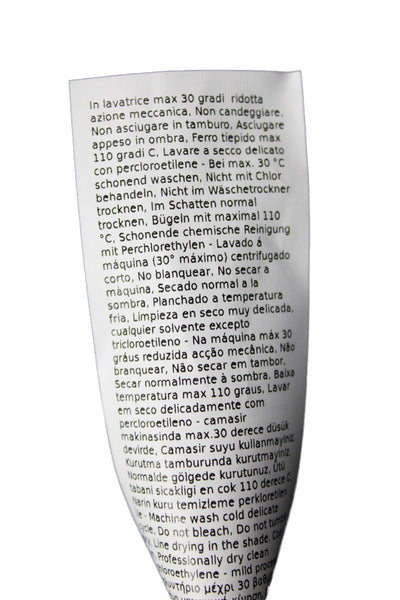 Marella Womens Cropped Button-Up Collared Short Sleeve Black Cotton Top Size 38