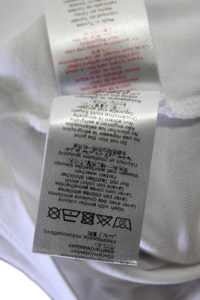 Kenzo Kids Girls Cotton Graphic Print Short Sleeve T-Shirt White Size 12
