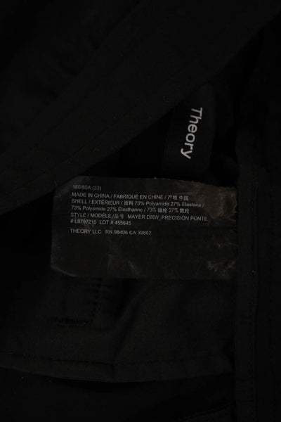 Theory Unisex Black Jogger Pants Size 33