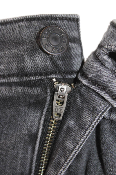 Rag & Bone, Women Cropped Flared Dark Gray Jeans Size 31