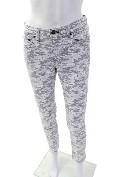 Rag & Bone Women Skinny Camouflage Gray Jeans Size 30