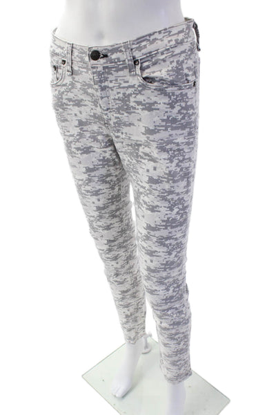 Rag & Bone Women Skinny Camouflage Gray Jeans Size 30