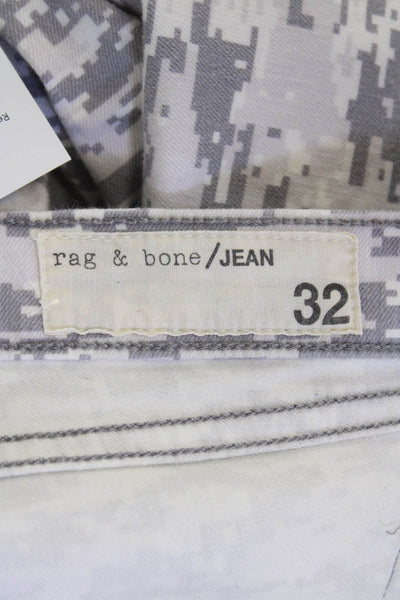 Rag & Bone Women Skinny Camouflage Gray Jeans Size 30