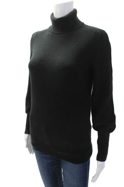 J Crew Women Pullover Sweater Black Turtleneck Size 2XS