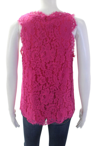 Joie Women Floral V-Neck Camisole Pink Sleeveless Size S