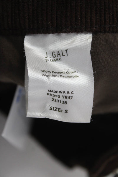 J. Galt Women Brown 100% Cotton Button Pants 28in Inseam 90s Size S