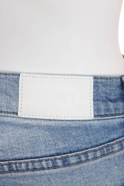 Pistola Womens Light Blue Cropped Straight Jeans Size 26