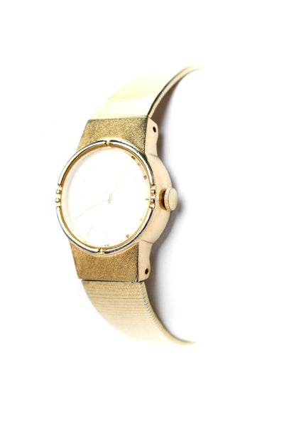 Seiko Womens Vintage Gold Tone Quartz Dress Watch 19mm