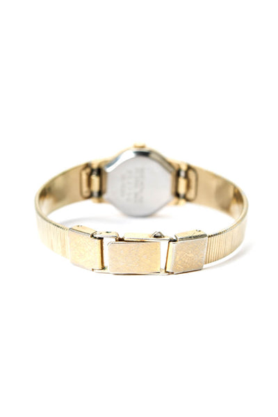 Seiko Womens Vintage Gold Tone Quartz Dress Watch 19mm