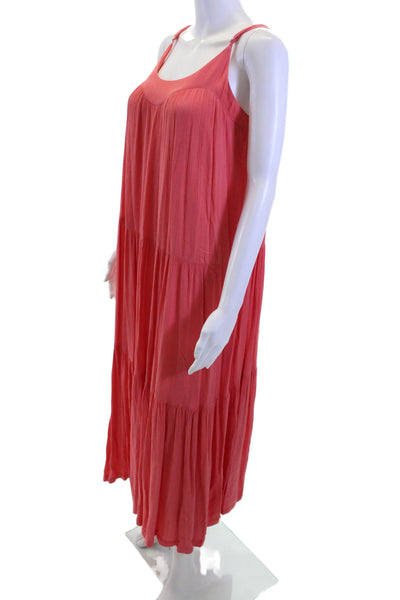Z Supply Women Maxi Slip Dress Pink Sleeveless Rayon Size S