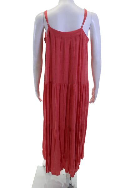 Z Supply Women Maxi Slip Dress Pink Sleeveless Rayon Size S