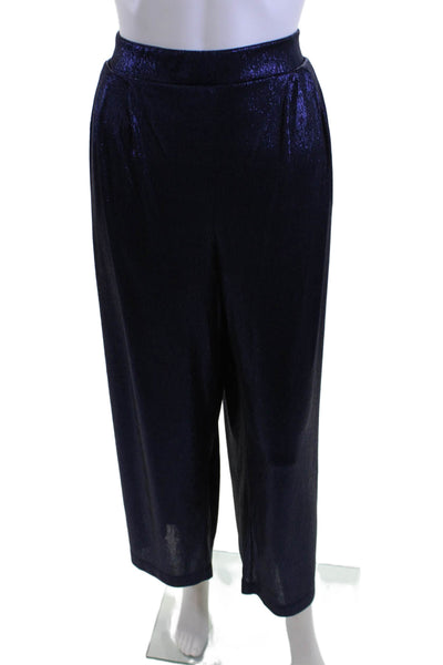 Jade Womens Cropped Dress Pants Dark Blue Size PXL