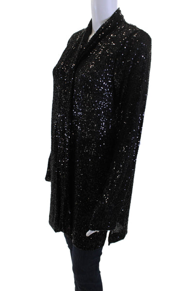Karen Kane Women Tunic Black Mock Neck Long Sleeve Size L