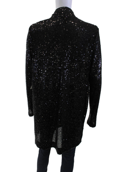 Karen Kane Women Tunic Black Mock Neck Long Sleeve Size L