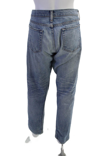Rag & Bone Unisex Boyfriend Cropped Blue Jeans Size 34