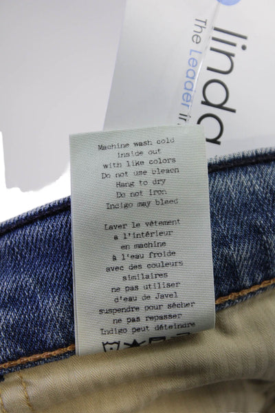 Rag & Bone Unisex Boyfriend Cropped Blue Jeans Size 34