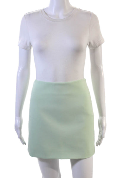 Marella Womens Mini Straight Pencil Skirt Green Size 4
