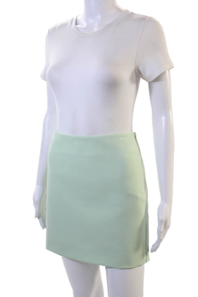 Marella Womens Mini Straight Pencil Skirt Green Size 4