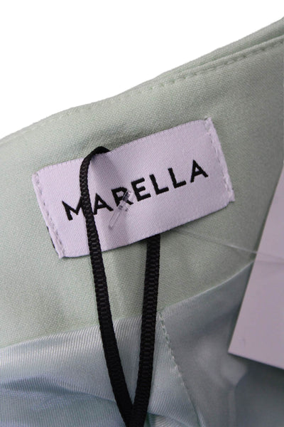Marella Womens Mini Straight Pencil Skirt Green Size 4