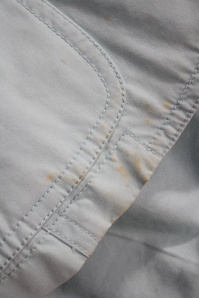J Crew Womens Light Blue 100% Cotton Collared Button Blazer Long Sleeve Size XS