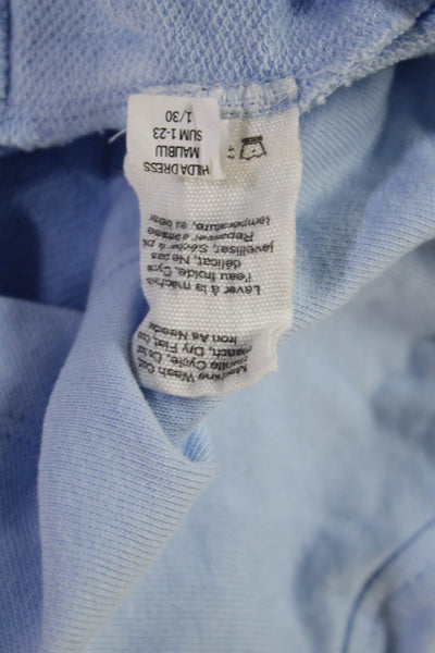 Grey State Women Light Blue Cotton Tank Dress Sleeveless Short Size XS