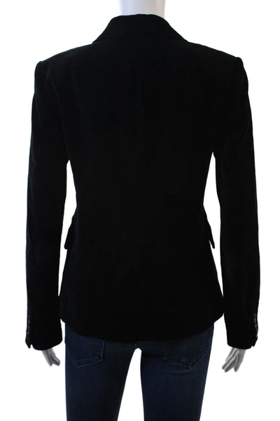J Crew Womens Classic Black Collared Blazer Long Sleeve Size 2