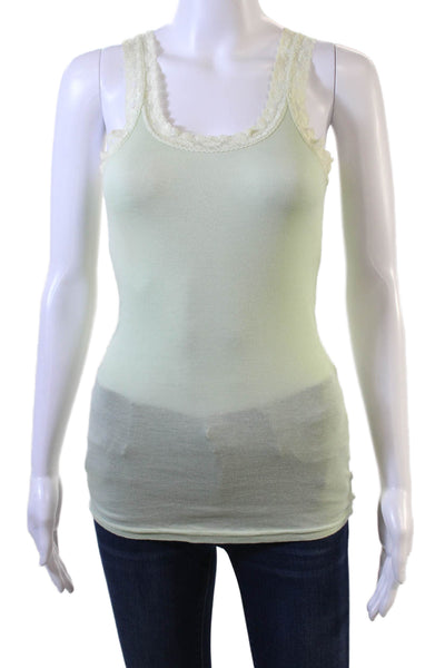 Michael Stars Women Camisole Square Neck Sleeveless Green Size One Size