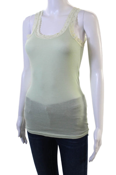 Michael Stars Women Camisole Square Neck Sleeveless Green Size One Size