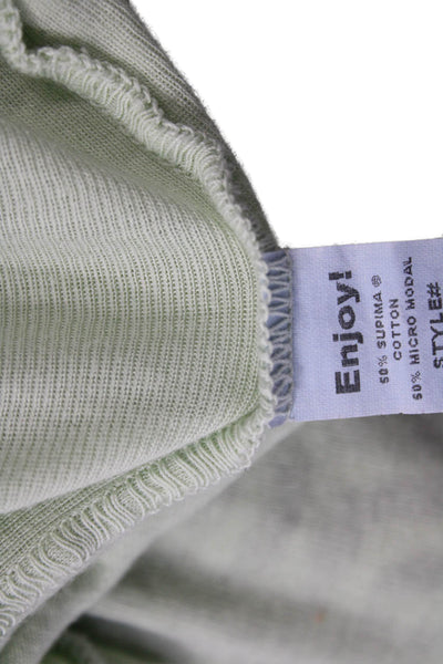 Michael Stars Women Camisole Square Neck Sleeveless Green Size One Size