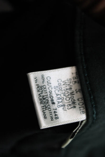 Rag & Bone Jean Womens Skinny Jeans Green Mid Rise Button Size 28