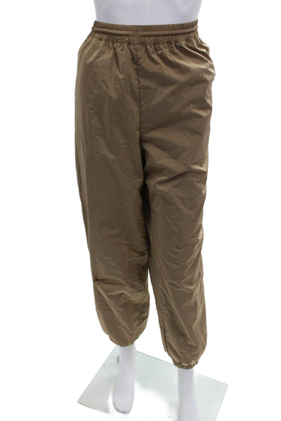 Good American Unisex Beige Windbreaker Jogger Pants 100% Nylon/Poly Size 3
