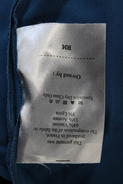 RM Women Tunic Tank Blue Sleeveless Tie Size 6