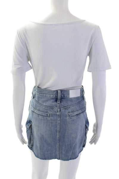 Pistola Women Cargo Mini Skirt Blue Size 24