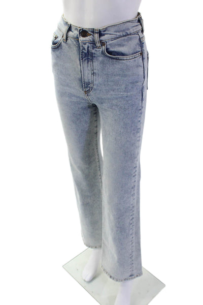 Jeanerica Women Straight Light Blue Jeans High Rise Size 24