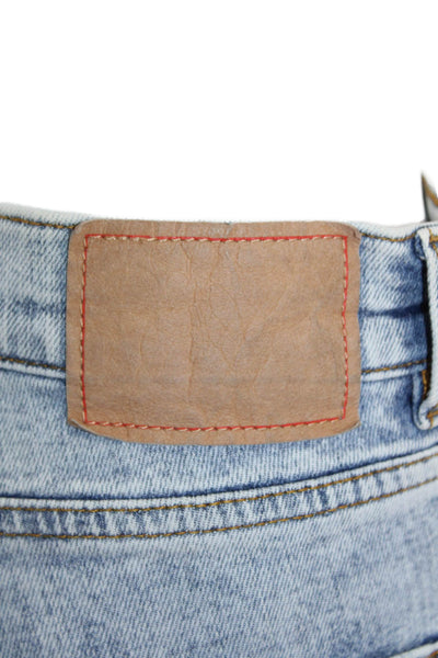 Jeanerica Women Straight Light Blue Jeans High Rise Size 24