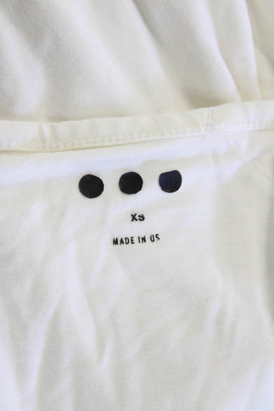 Three Dots, Womens Shift T-Shirt Dress White Viscose Spandex Size XS