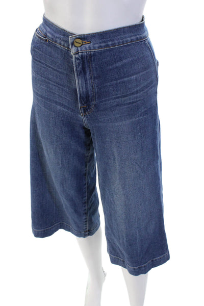 Frame Unisex Bermuda Shorts Blue High Rise Size 23