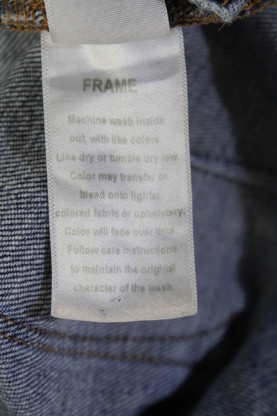 Frame Unisex Bermuda Shorts Blue High Rise Size 23