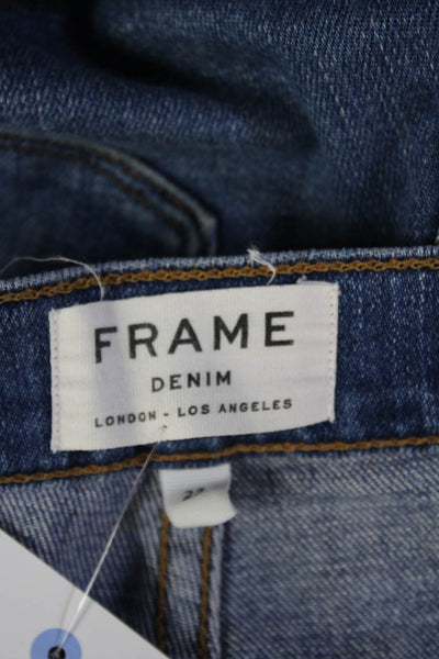 Frame Unisex Bermuda Shorts Blue High Rise Size 23