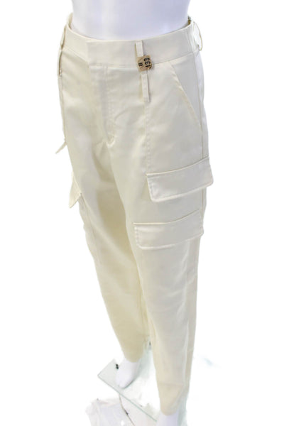 Noli Unisex Beige Cargo Pants Buckle Closure Size 0